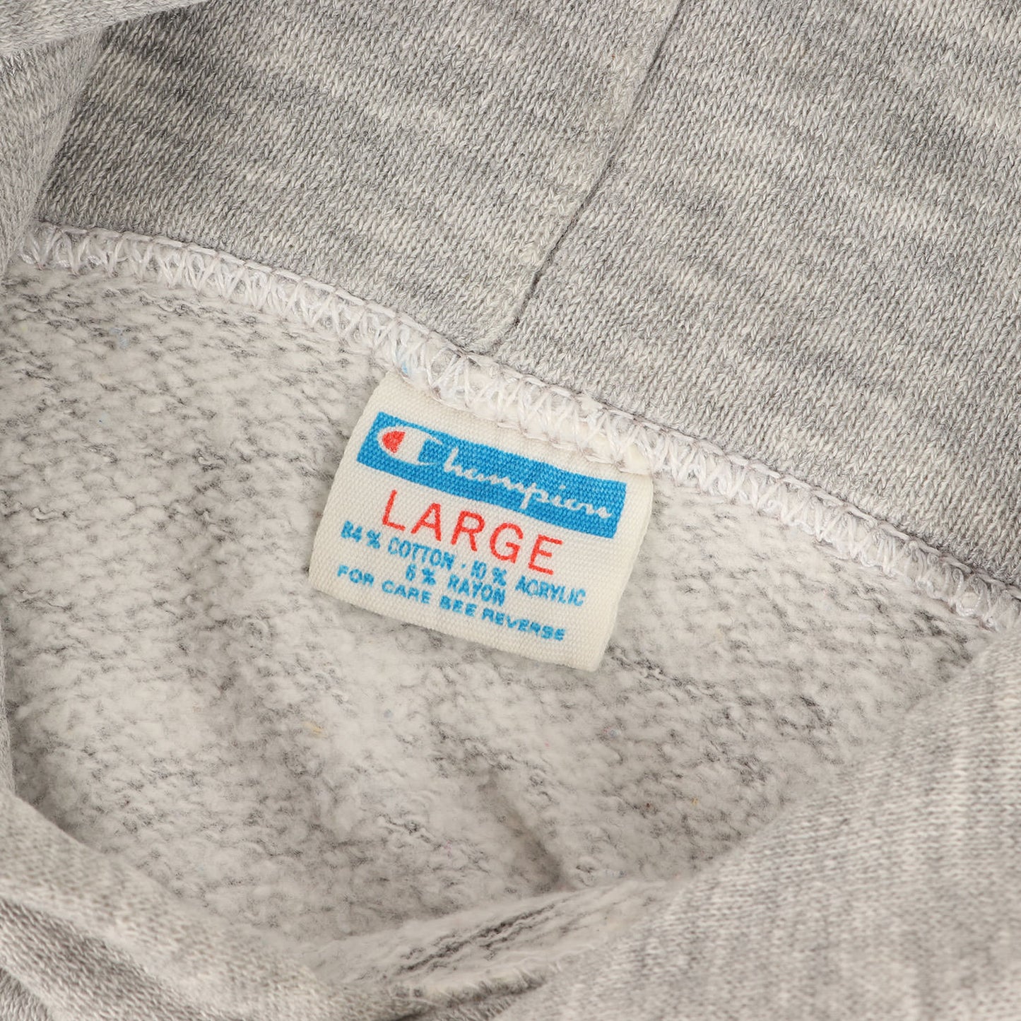 [脇下ガゼット付き バータグ] 70s フロッキープリント ラグランスリーブ スウェットパーカー USA製