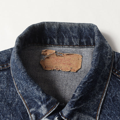 80s 70507-0227 ケミカルウォッシュ デニムジャケット USA製