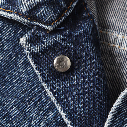 80s 70507-0227 ケミカルウォッシュ デニムジャケット USA製