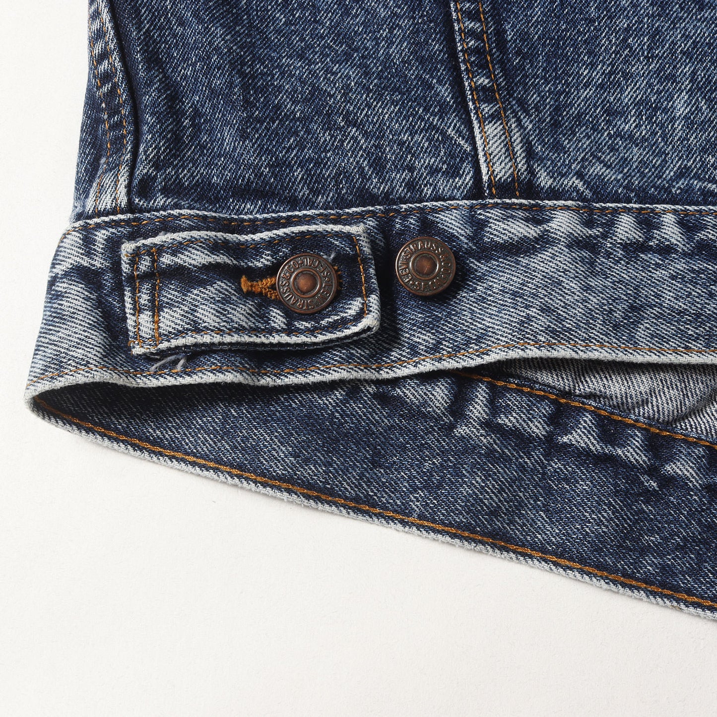 80s 70507-0227 ケミカルウォッシュ デニムジャケット USA製