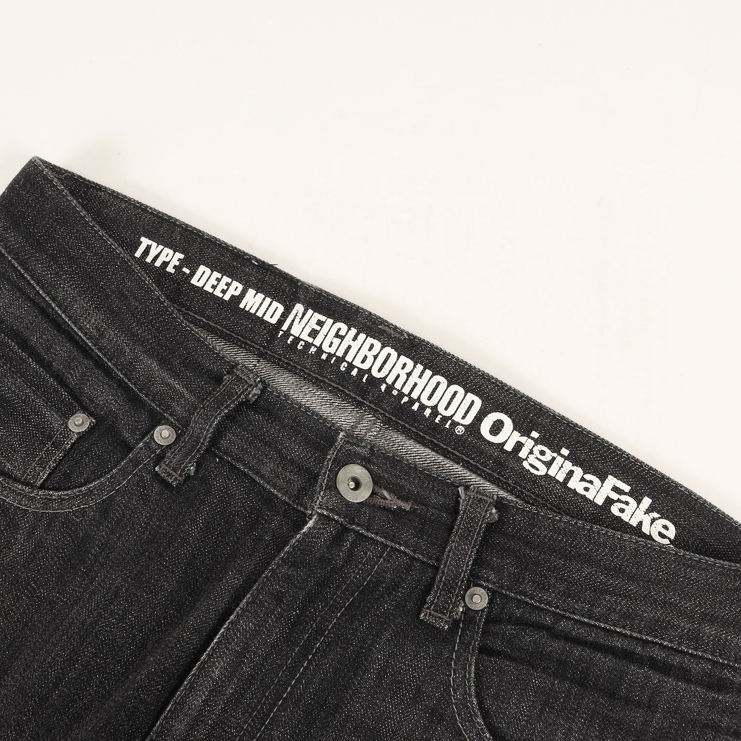 ×Original Fake KAWS ディープミディアム リジッド デニムパンツ(OF RIGID.DP MID / 14OZ-PT)