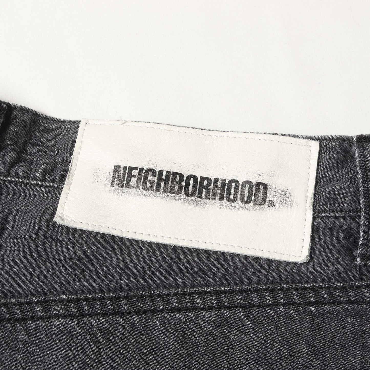 23AW ウォッシュ加工 バギー デニムパンツ(BAGGYSILHOUETTE DENIM PANTS)