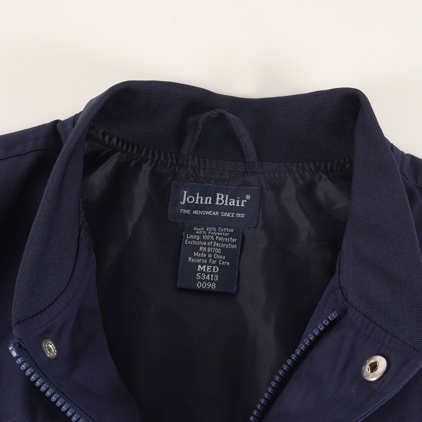 [ミントコンディション] 90s カップショルダー 60/40クロス ダービー ジャケット / John Blair ジョンブレア