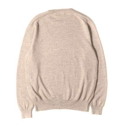 [現行モデル] ポニー刺繍 メリノウール クルーネック ニット