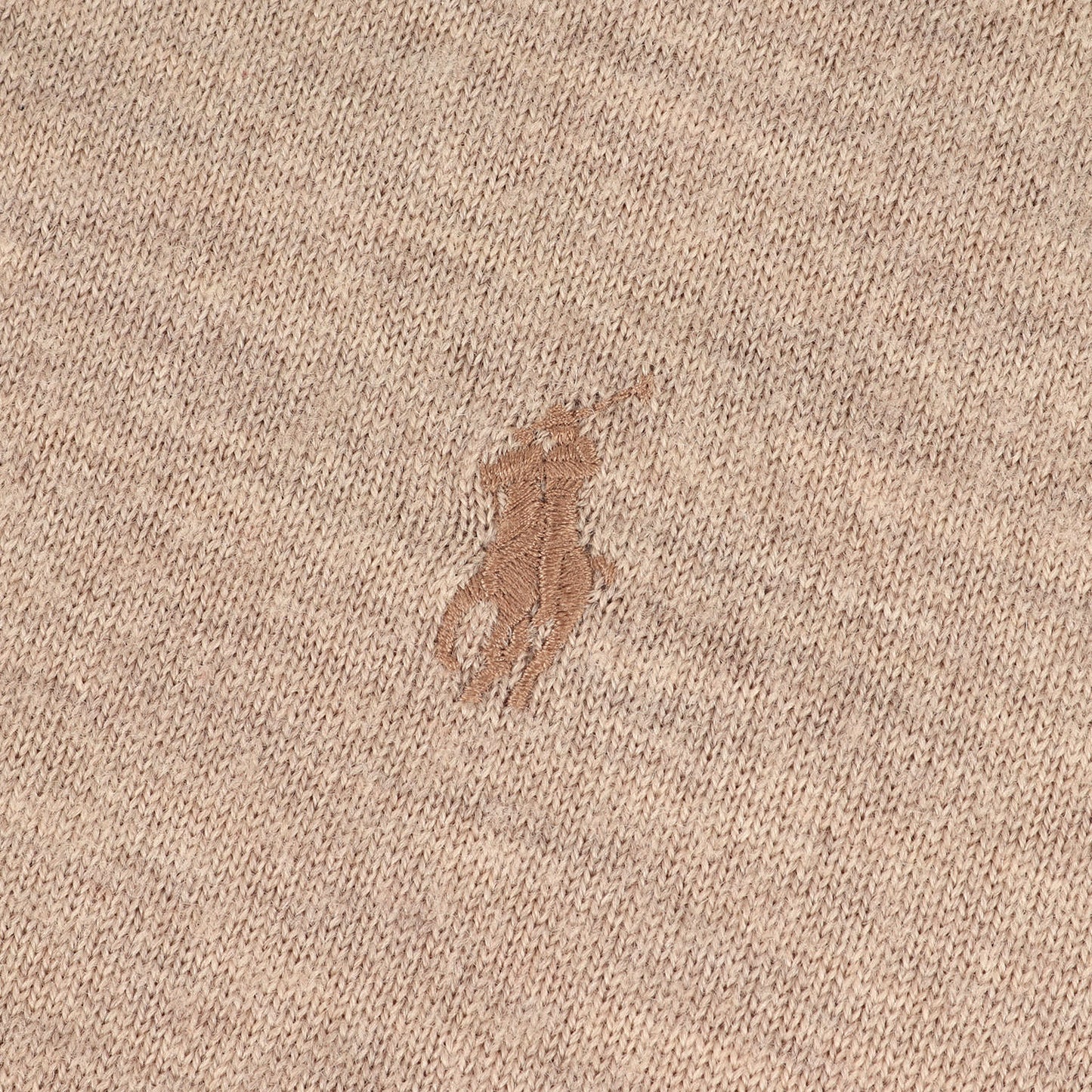 [現行モデル] ポニー刺繍 メリノウール クルーネック ニット