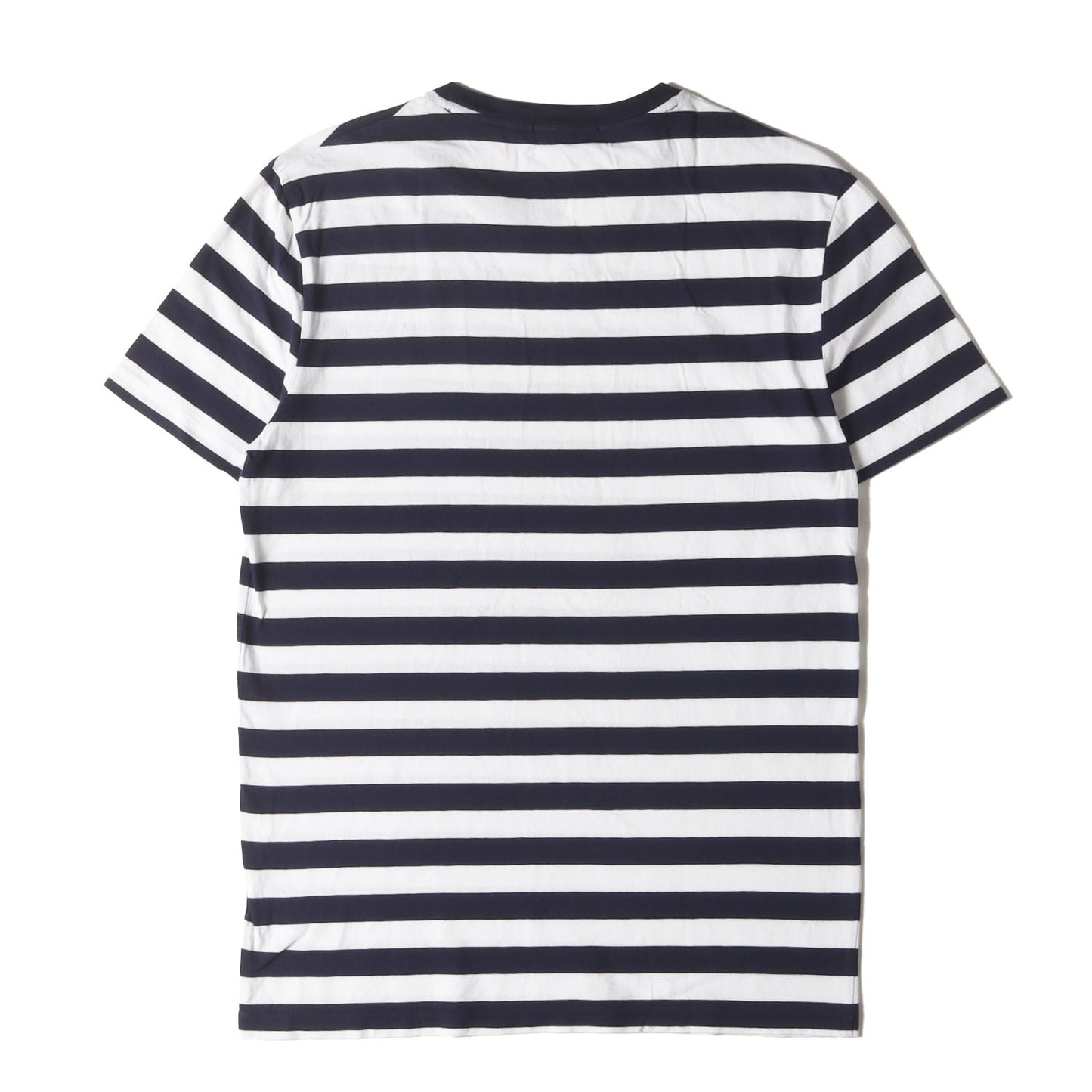 [現行モデル] ワンポイント刺繍 スリム ボーダー Tシャツ(CUSTOM SLIM FIT)