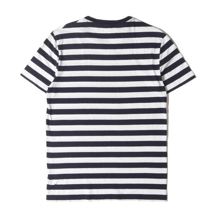 [現行モデル] ワンポイント刺繍 スリム ボーダー Tシャツ(CUSTOM SLIM FIT)