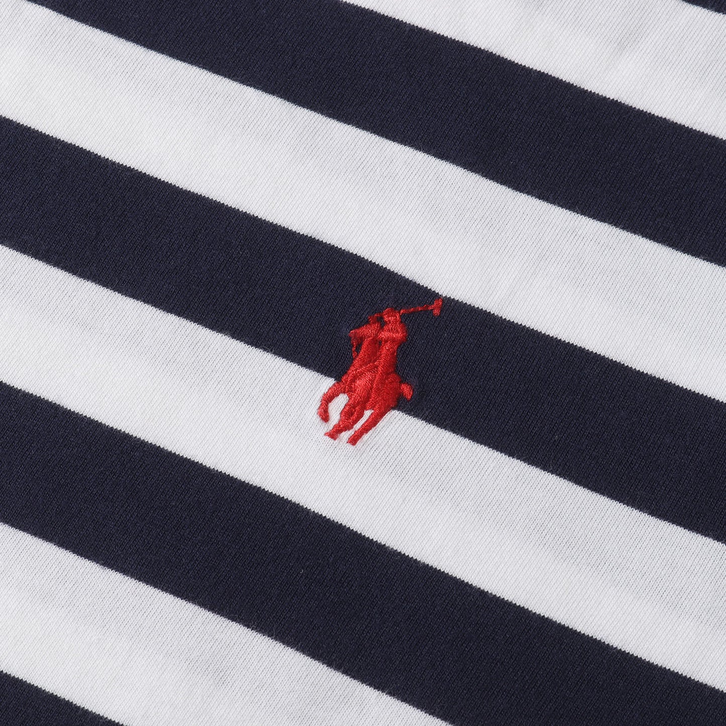 [現行モデル] ワンポイント刺繍 スリム ボーダー Tシャツ(CUSTOM SLIM FIT)