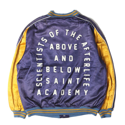 23SS ×SHERMER ACADEMY ヴィンテージ加工 サテン スタジャン(SA_SKASTADIUM JKT)