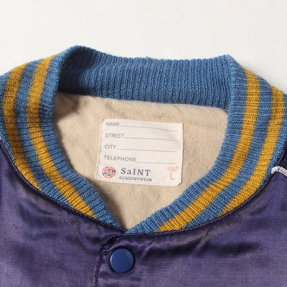 23SS ×SHERMER ACADEMY ヴィンテージ加工 サテン スタジャン(SA_SKASTADIUM JKT)