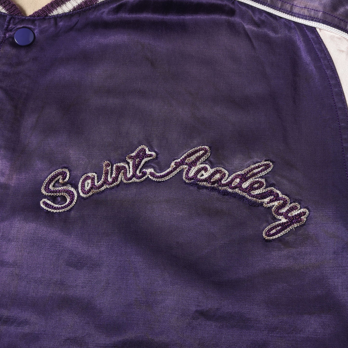 22AW ×SHERMER ACADEMY ヴィンテージ加工 サテン スタジャン(SA_SKASTADIUM JKT)