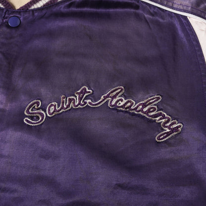 22AW ×SHERMER ACADEMY ヴィンテージ加工 サテン スタジャン(SA_SKASTADIUM JKT)