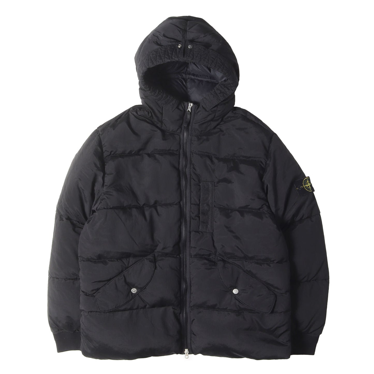 22AW ガーメントダイ ナイロンメタル フーデッド ダウンジャケット
