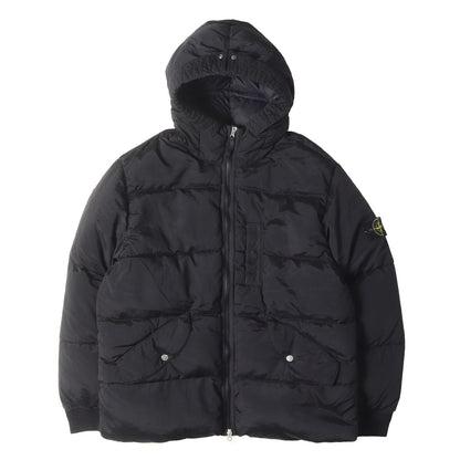 22AW ガーメントダイ ナイロンメタル フーデッド ダウンジャケット