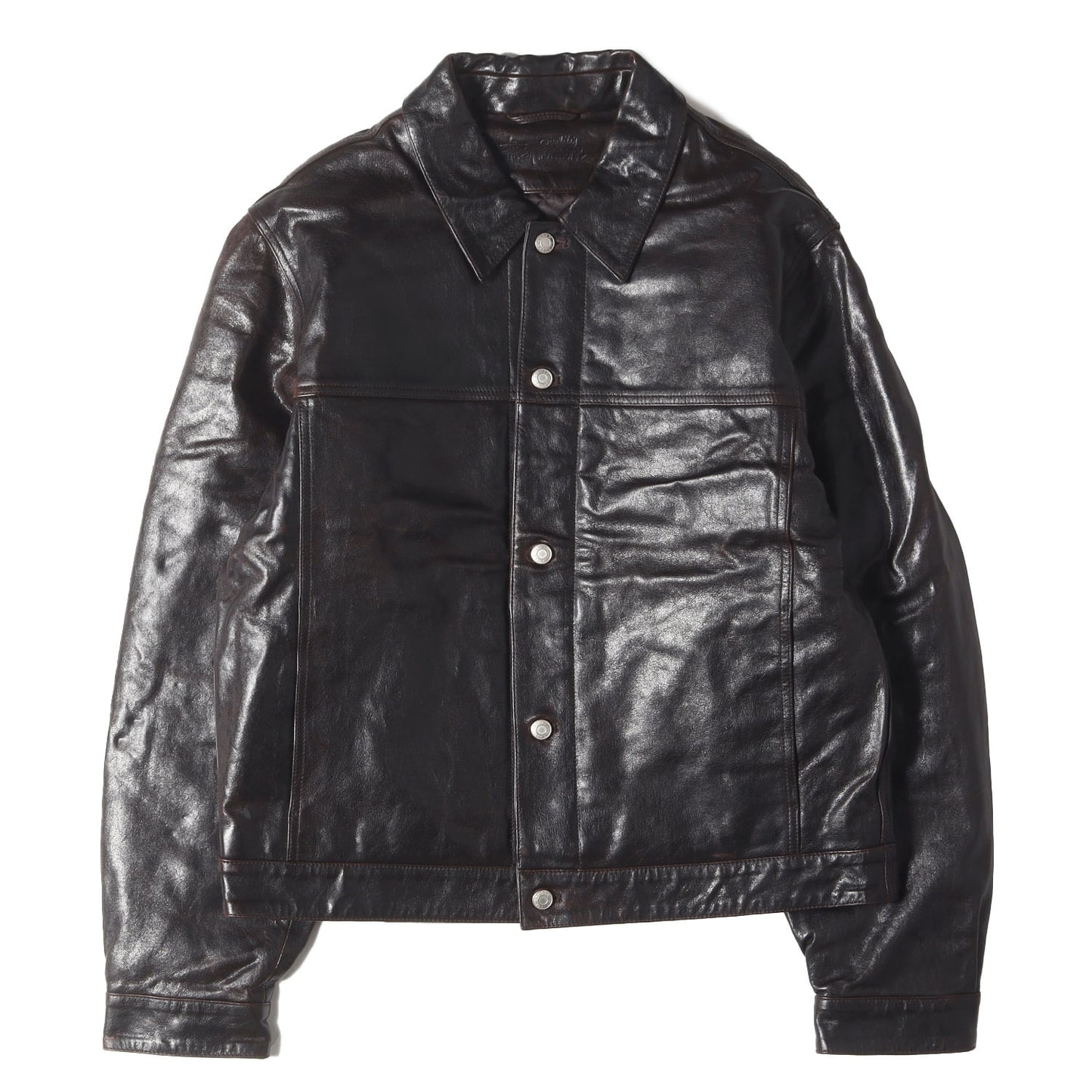 24AW シープスキンレザー トラッカージャケット(TRUCKER JACKET LEATHER)