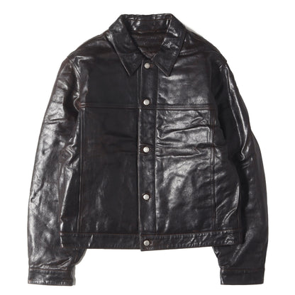 24AW シープスキンレザー トラッカージャケット(TRUCKER JACKET LEATHER)