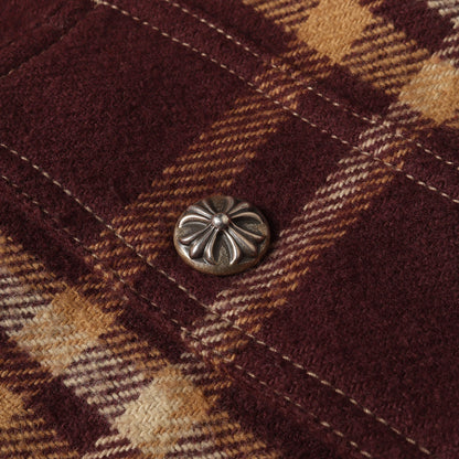 現行タグ クロスボールボタン ワークドッグ チェック シャツ(WORK DOG)