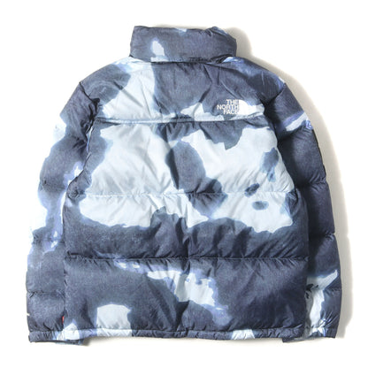 21AW ×THE NORTH FACE ブリーチド デニム プリント ヌプシ ダウンジャケット(Bleached Denim Print Nuptse Jacket)