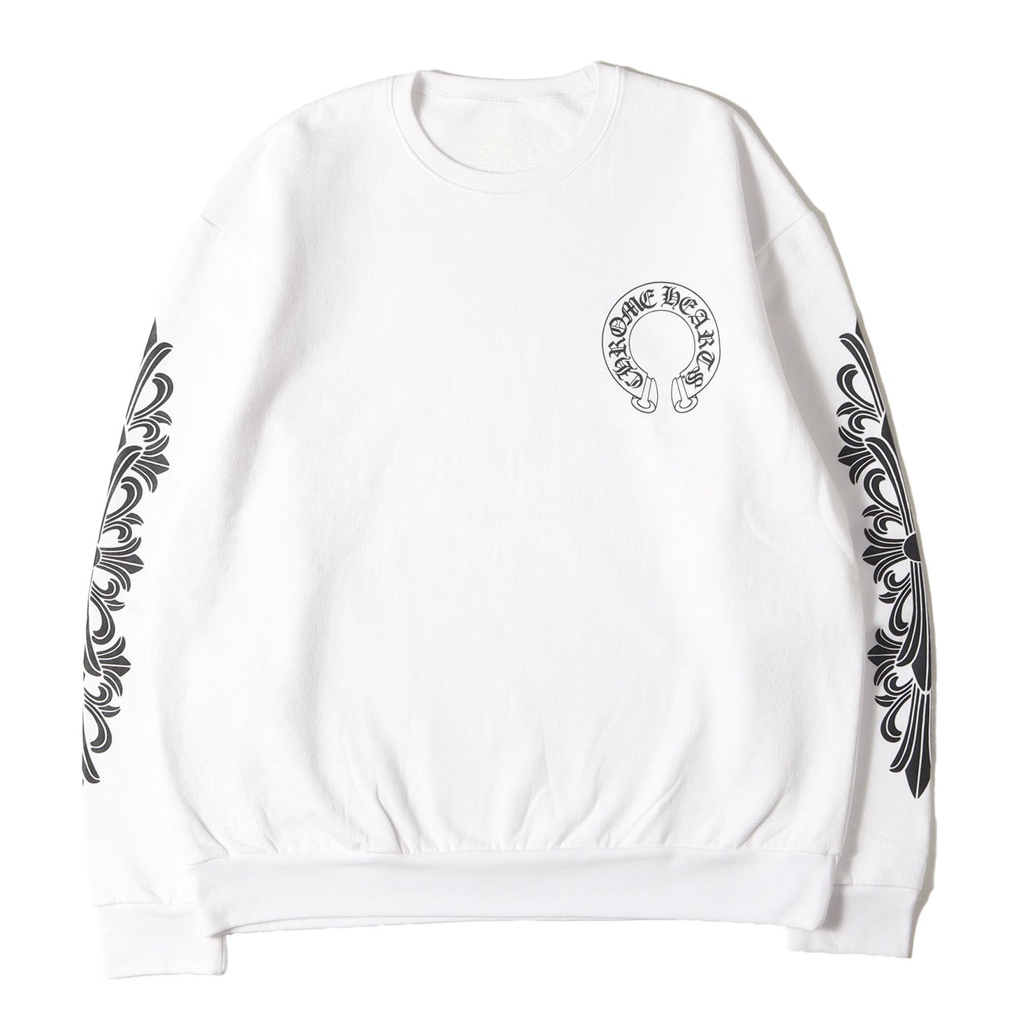 近年モデル ホースシュー&フローラルクロス クルーネック スウェット(SWTSHRT PLVR)