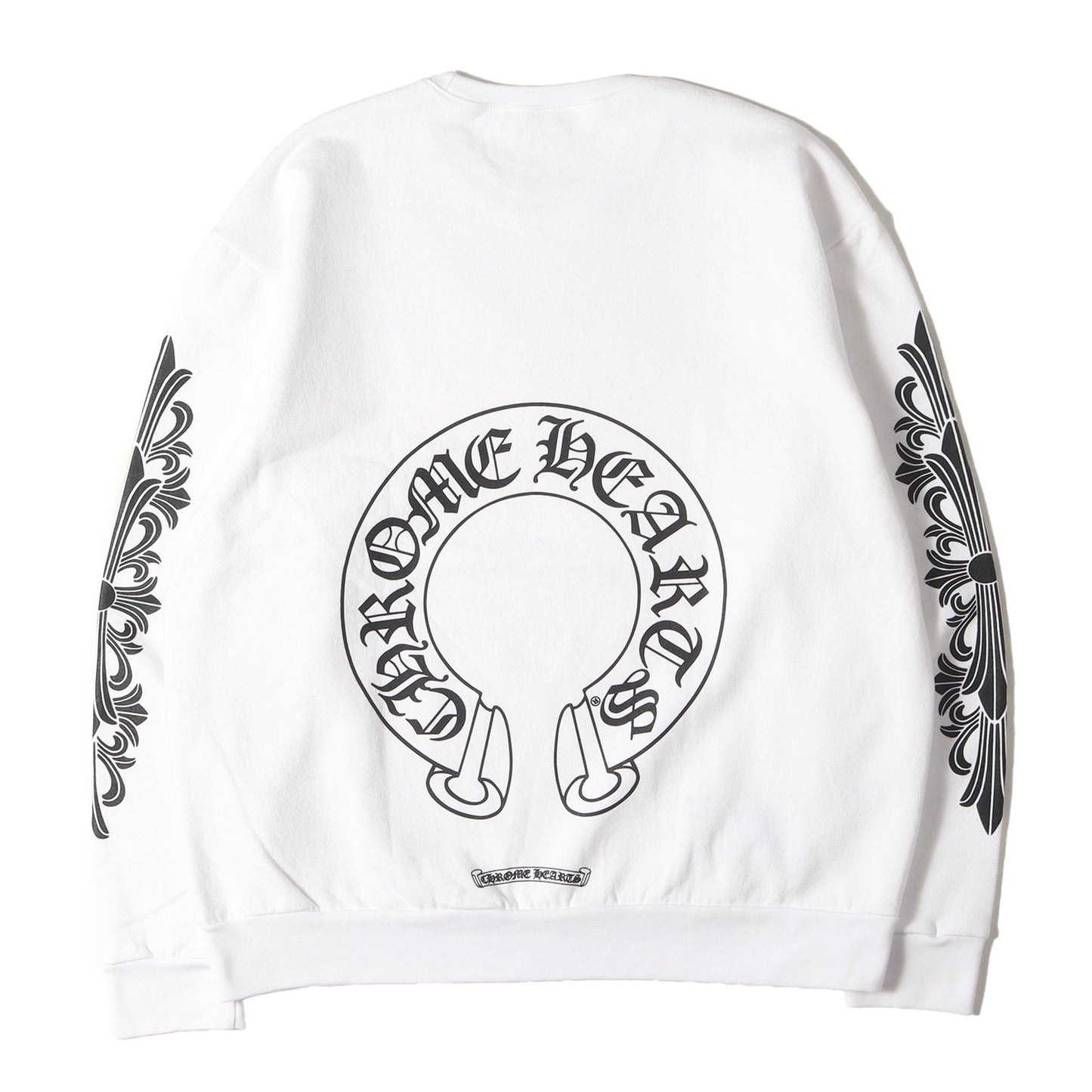 近年モデル ホースシュー&フローラルクロス クルーネック スウェット(SWTSHRT PLVR)