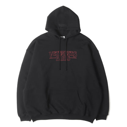23AW ブランドロゴ オーバーサイズ ヘビー スウェットパーカー(Paris Logo Hoodie)