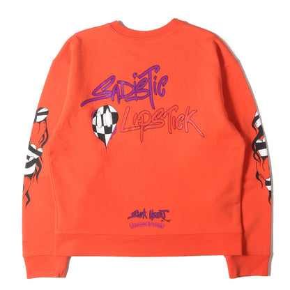 23SS ×matty boy グラフィック クルーネック スウェット(SADISTIC LIPSTICK)