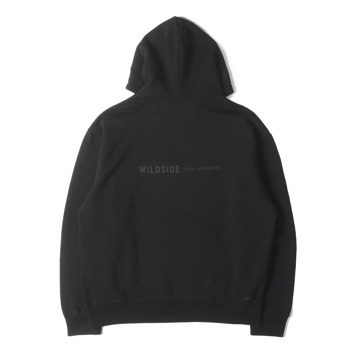 23AW ×WILDSIDE YOHJI YAMAMOTO ロゴプリント スウェットパーカー(SWEAT HOODIE)