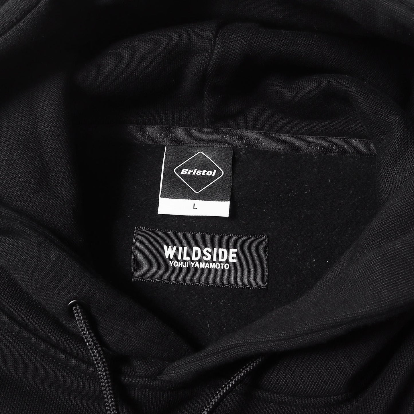 23AW ×WILDSIDE YOHJI YAMAMOTO ロゴプリント スウェットパーカー(SWEAT HOODIE)