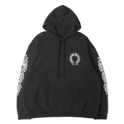 近年モデル ホースシュー&フローラルクロス スウェットパーカー(SWTSHRT PLVR)