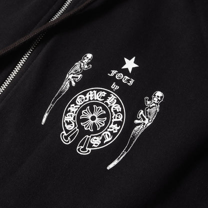 近年モデル FOTI スカル ジップ スウェットパーカー(SWTSHRT HD ZIP FOTI )