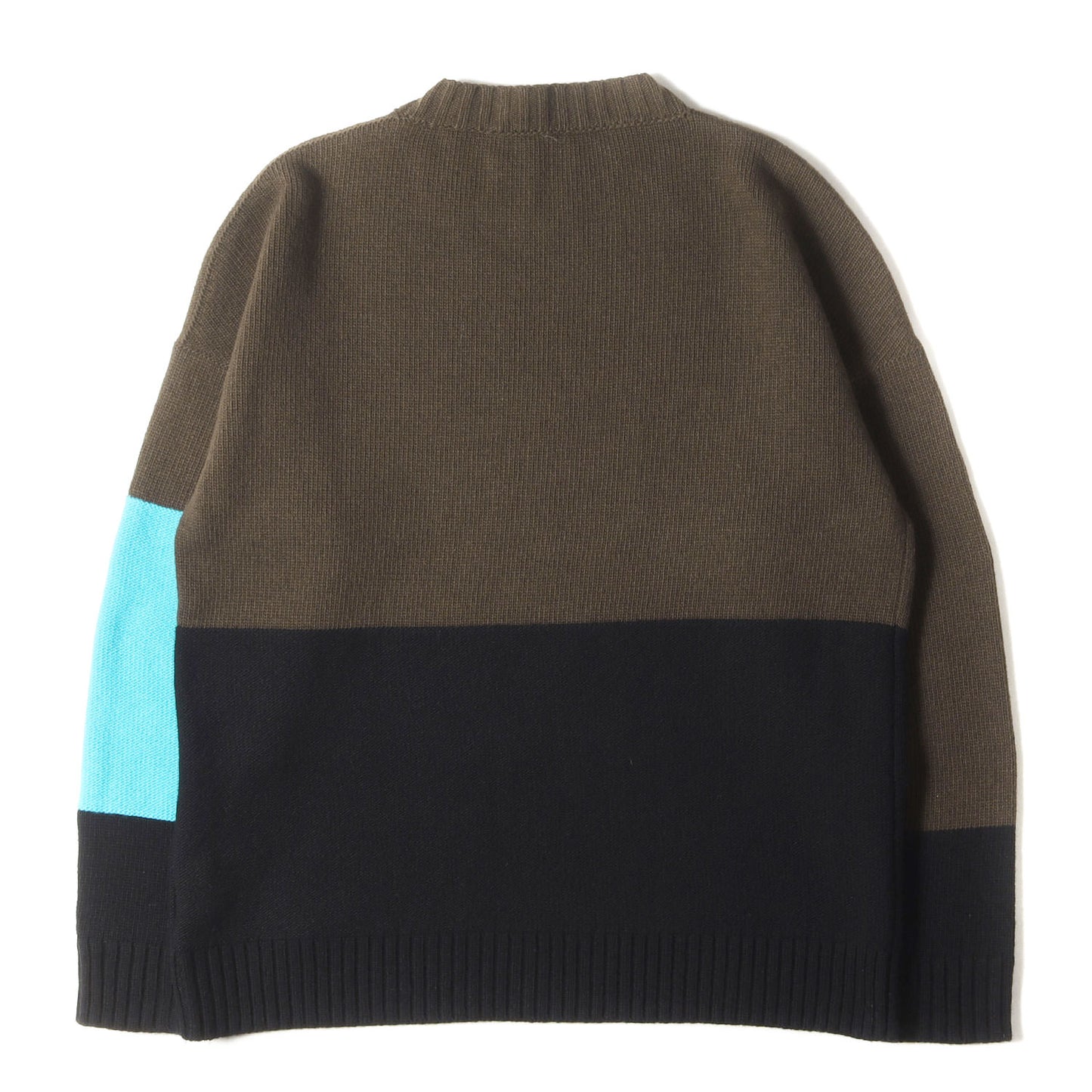 22SS カラーブロック ウールニット セーター