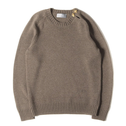 22AW BEE装飾 ウール/アルパカ ニット セーター