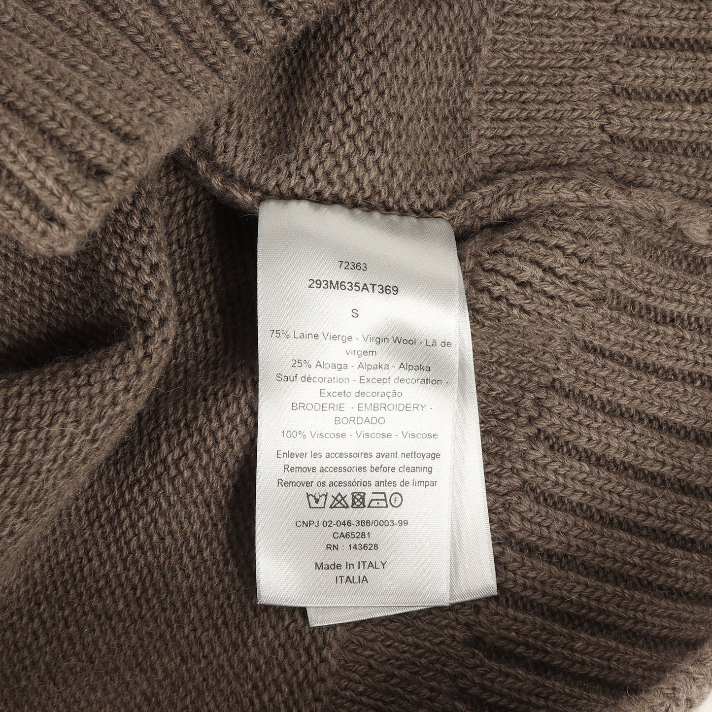 22AW BEE装飾 ウール/アルパカ ニット セーター