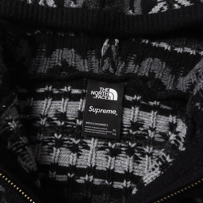 22AW ×THE NORTH FACE ノルディック柄 ジップ ウールニット セーター(Zip Up Hooded Sweater)