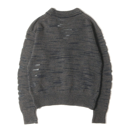 スラブ ウールニット カーディガン