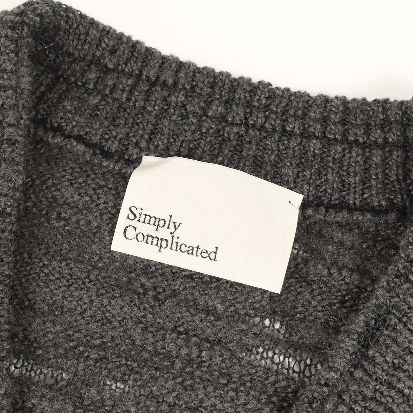 スラブ ウールニット カーディガン