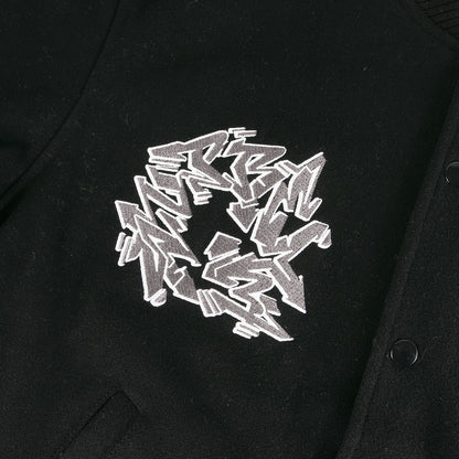 21AW ×STASH グラフィック刺繍 メルトン バーシティジャケット / スタジャン(Support Unit Varsity Jacket)