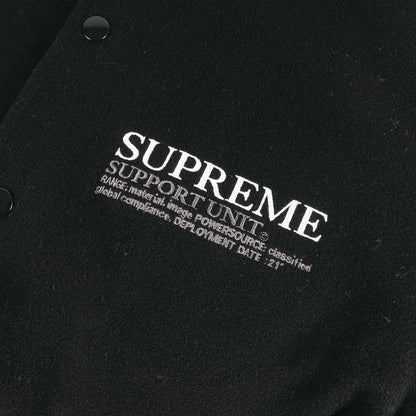 21AW ×STASH グラフィック刺繍 メルトン バーシティジャケット / スタジャン(Support Unit Varsity Jacket)