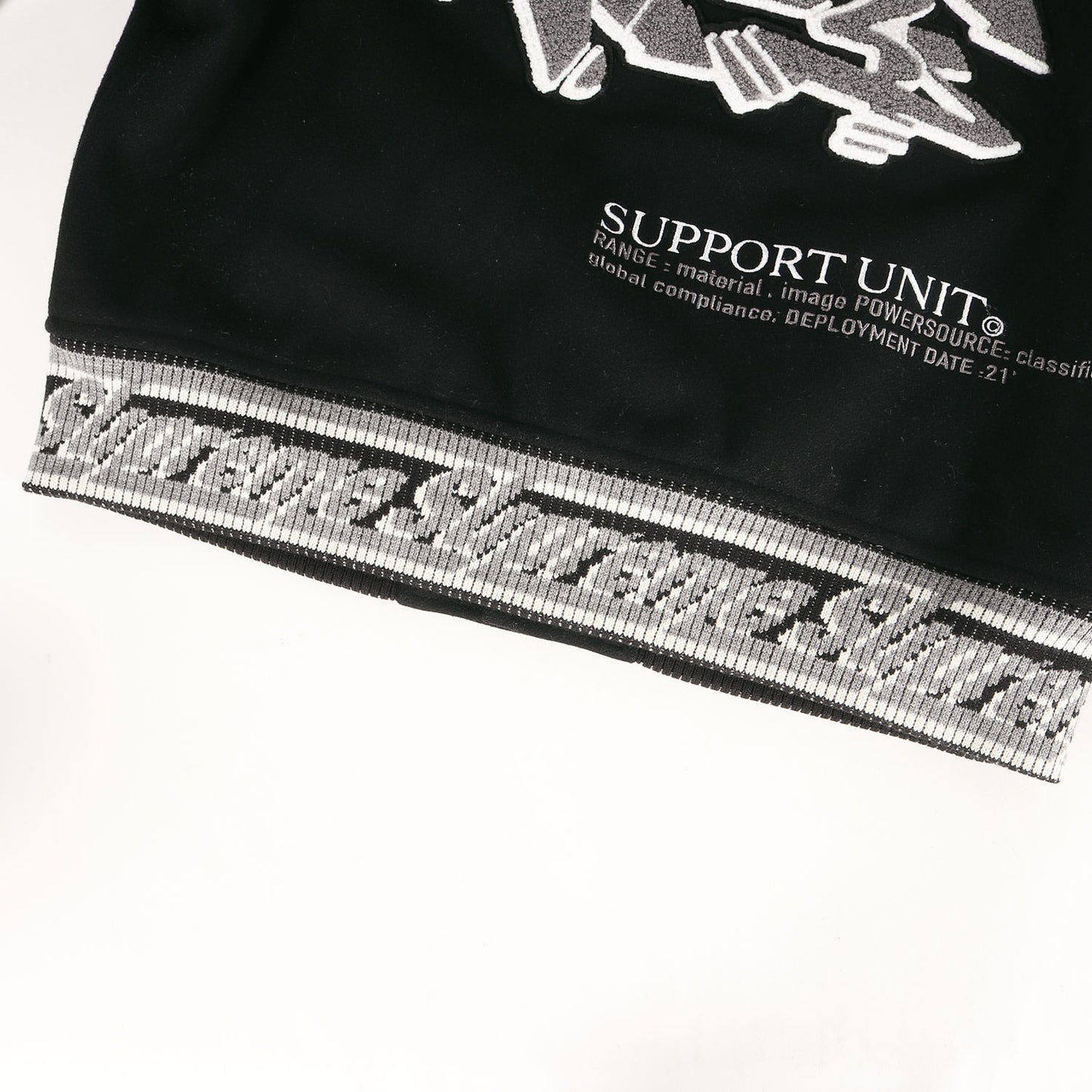 21AW ×STASH グラフィック刺繍 メルトン バーシティジャケット / スタジャン(Support Unit Varsity Jacket)
