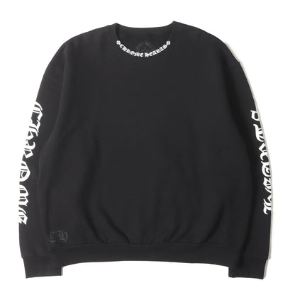 近年モデル ネックロゴ クルーネック スウェット(SWTSHRT PLVR)