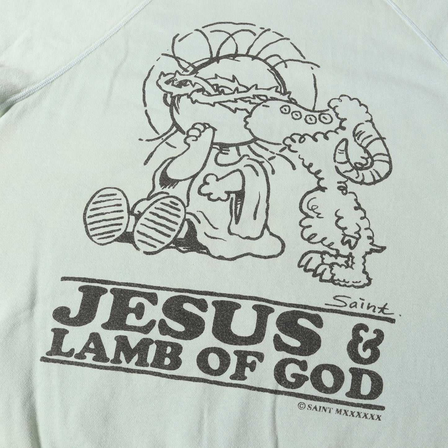 23AW ヴィンテージ加工 スヌーピー パロディー スウェット(CRW N SWT JESUS)