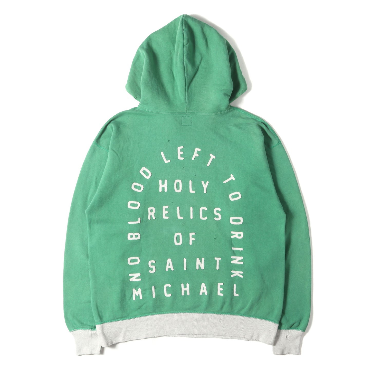 22SS ヴィンテージ加工 フェルトロゴ スウェットパーカー(HOODIE / FELT)