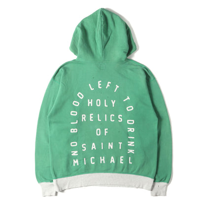 22SS ヴィンテージ加工 フェルトロゴ スウェットパーカー(HOODIE / FELT)