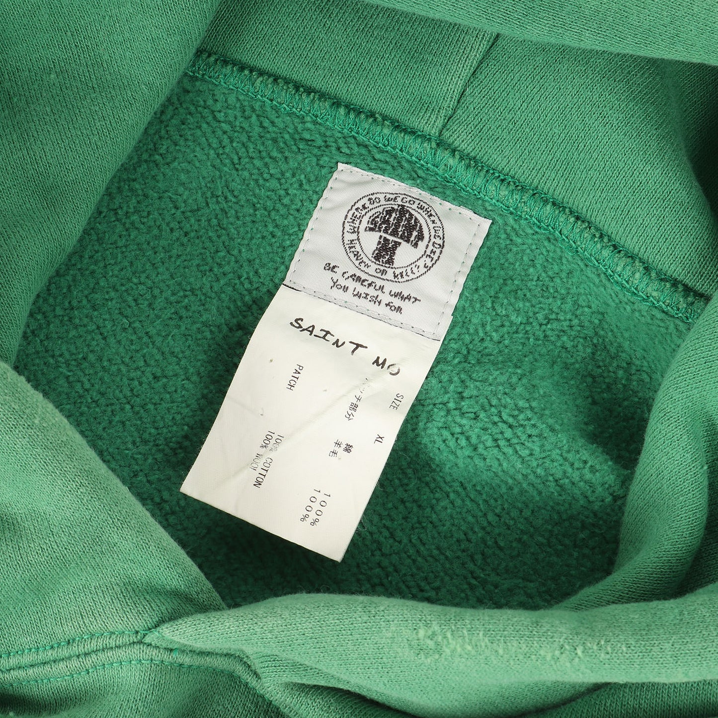 22SS ヴィンテージ加工 フェルトロゴ スウェットパーカー(HOODIE / FELT)