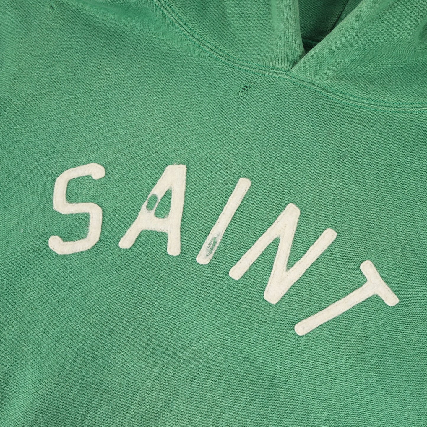 22SS ヴィンテージ加工 フェルトロゴ スウェットパーカー(HOODIE / FELT)