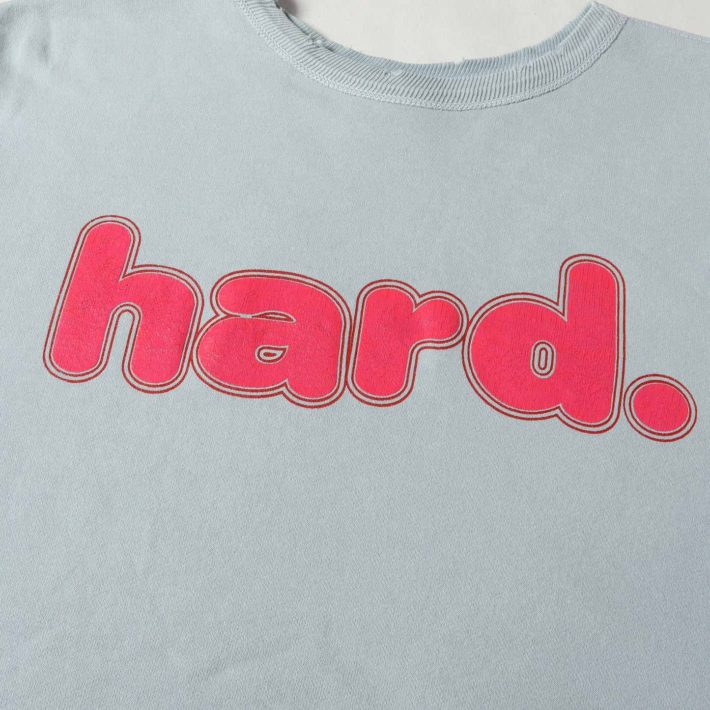 24AW ヴィンテージ加工 hard.ロゴ スウェット(REW SWEAT / HARD)