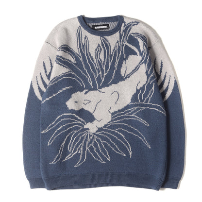21AW パンサー柄 ジャガード ニット セーター(JACQUARD / AW-KNIT. LS)
