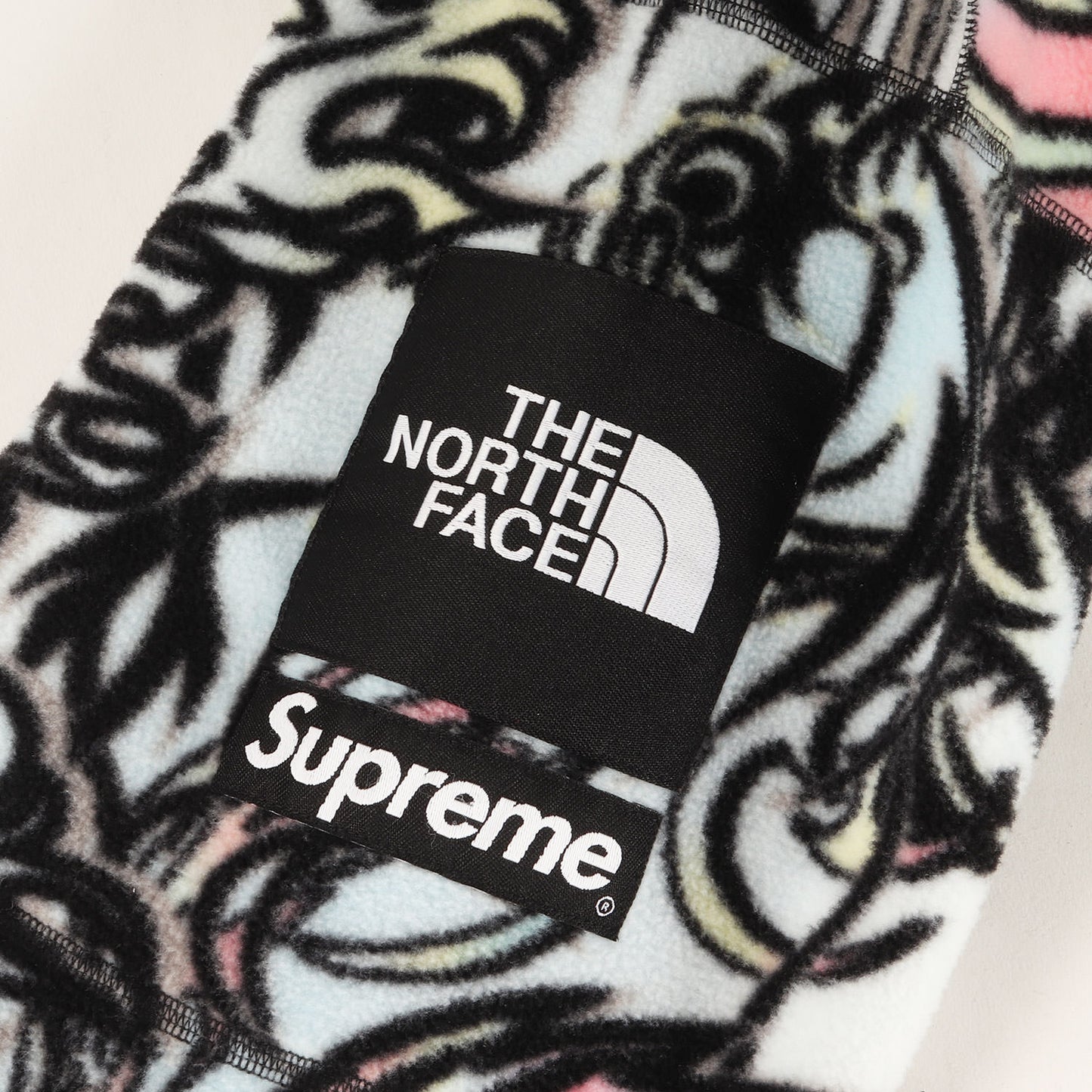 22AW ×THE NORTH FACE Steep Tech ドラゴン柄 プルオーバー フリース ジャケット(Steep Tech Fleece Pullover)
