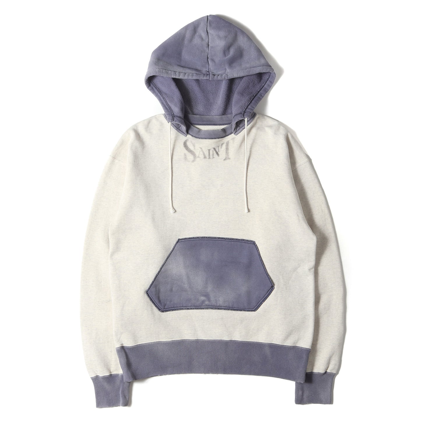 21SS ヴィンテージ加工 後付けフード スウェットパーカー(HOODIE)