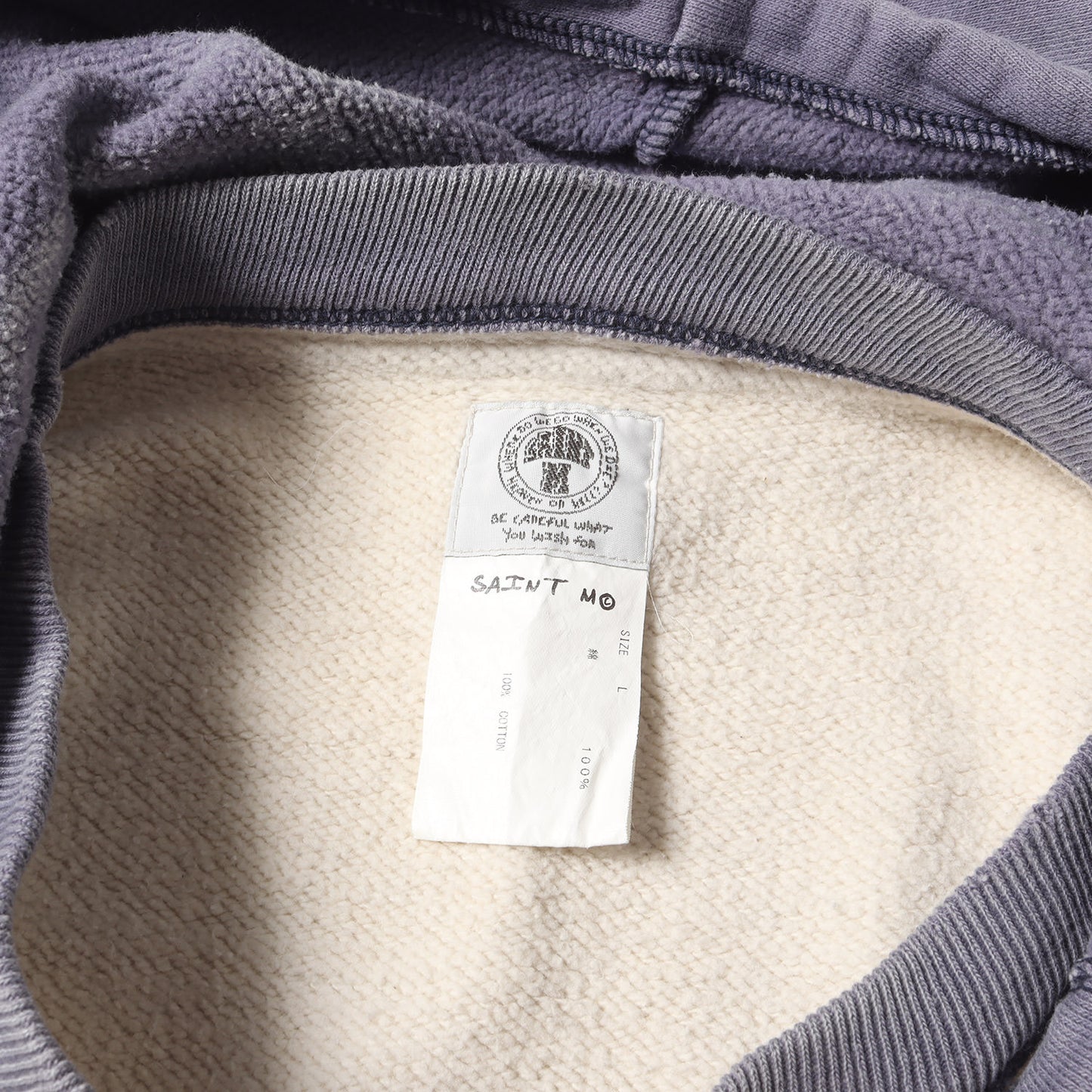 21SS ヴィンテージ加工 後付けフード スウェットパーカー(HOODIE)